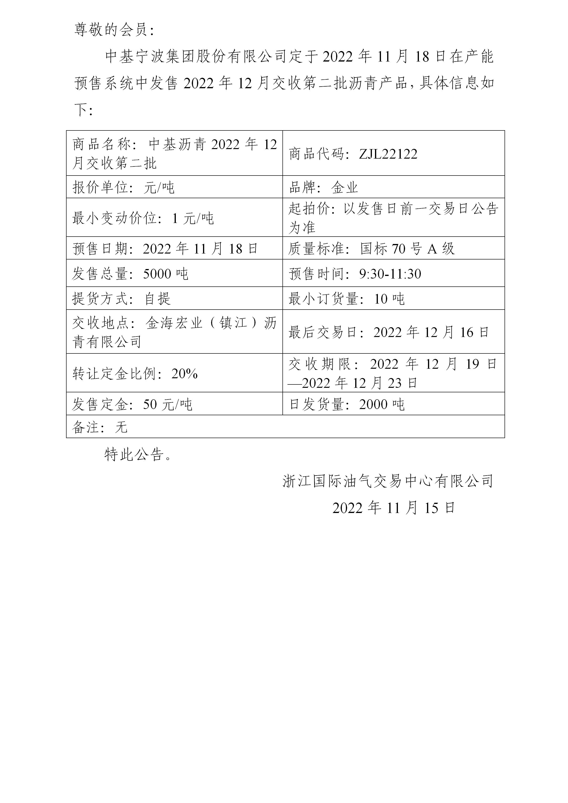 关于中基宁波集团股份有限公司预售2022年12月交收第二批沥青产品的公告_01.jpg