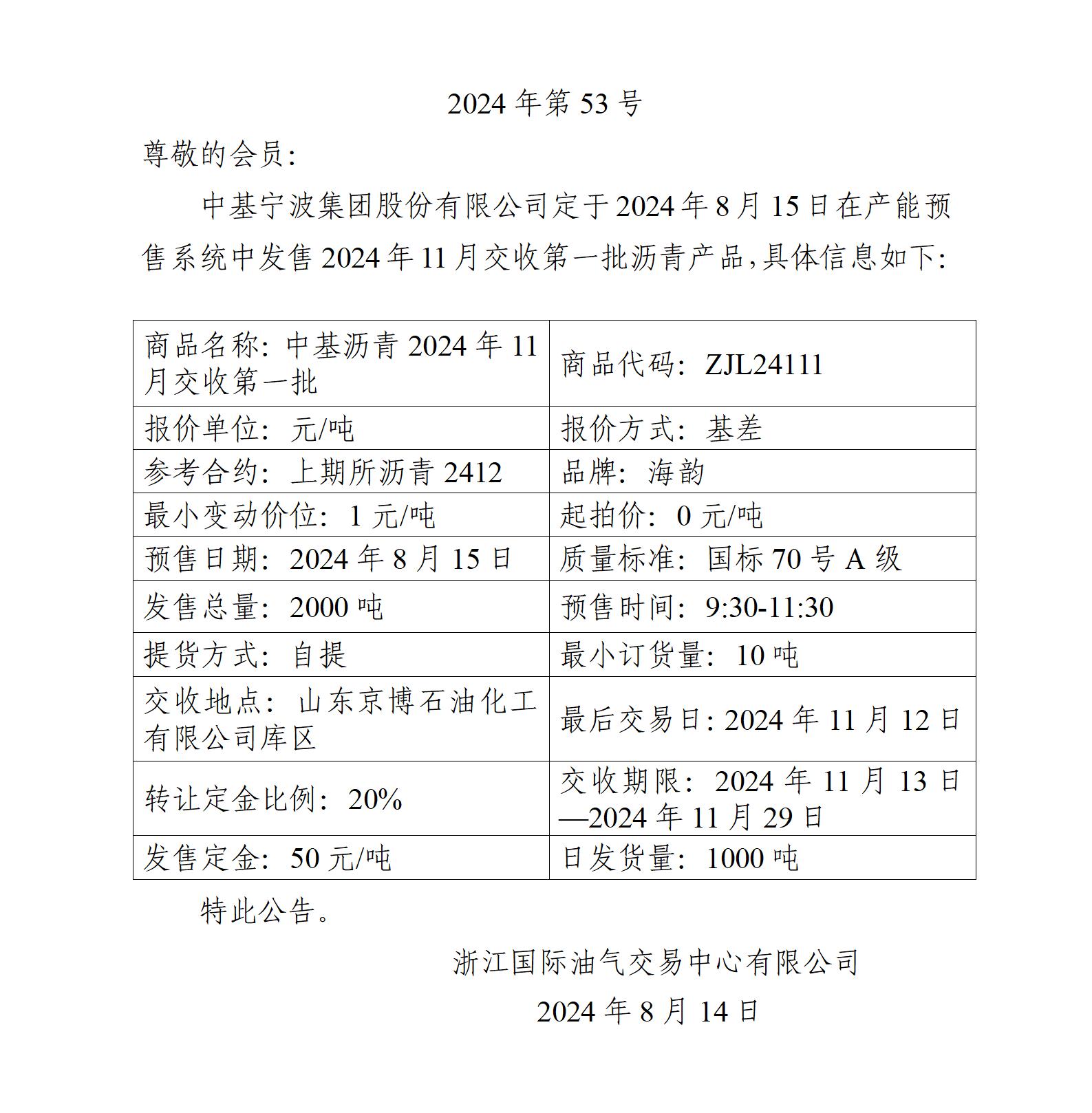 关于中基宁波集团股份有限公司预售2024年11月交收第一批沥青产品的公告_01.jpg