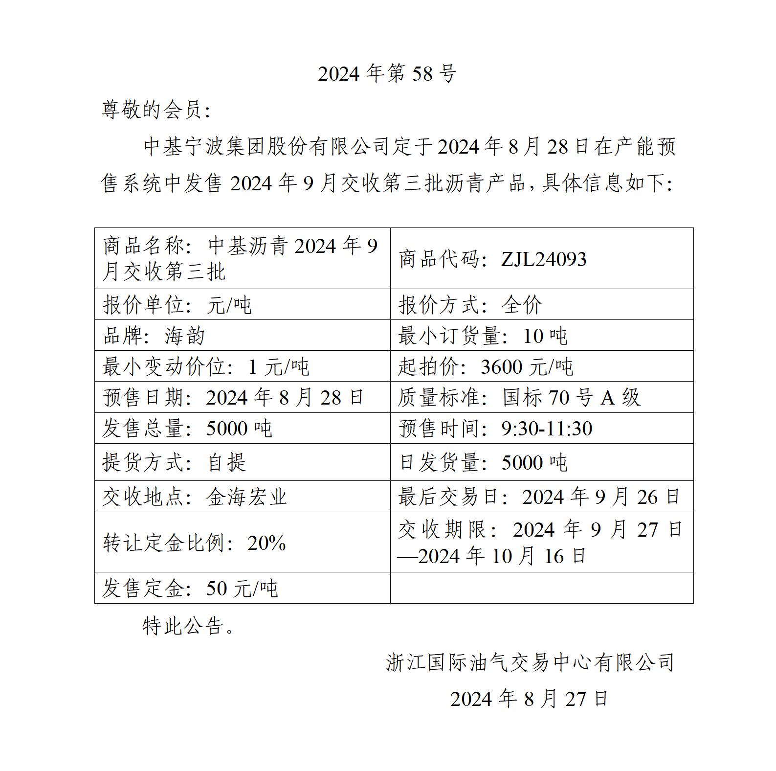 关于中基宁波集团股份有限公司预售2024年9月交收第三批沥青产品的公告_01.jpg