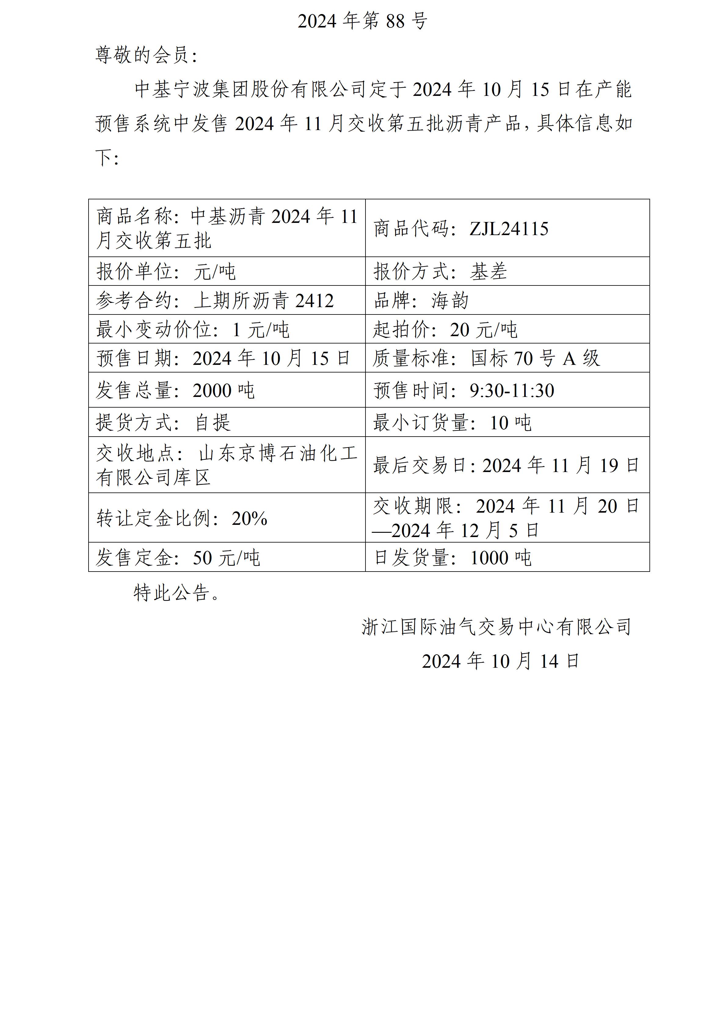 关于中基宁波集团股份有限公司预售2024年11月交收第五批沥青产品的公告_01.jpg